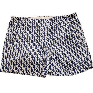 LADIES J CREW SZ 4 SEAHORSE PRINT SHORTS